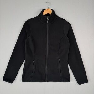 AMAZON ESSENTIALS Classic Fit Polar Fleece Jacket XS Black Full Zip Stand Collar